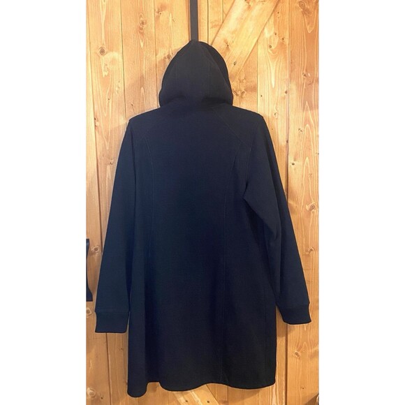 Bergans of Norway Myrull Lady Coat Black Wool Hooded Jacket Women's Large 1880 - Picture 2 of 16